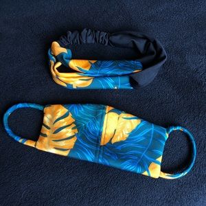 Face Mask with Matching Headband